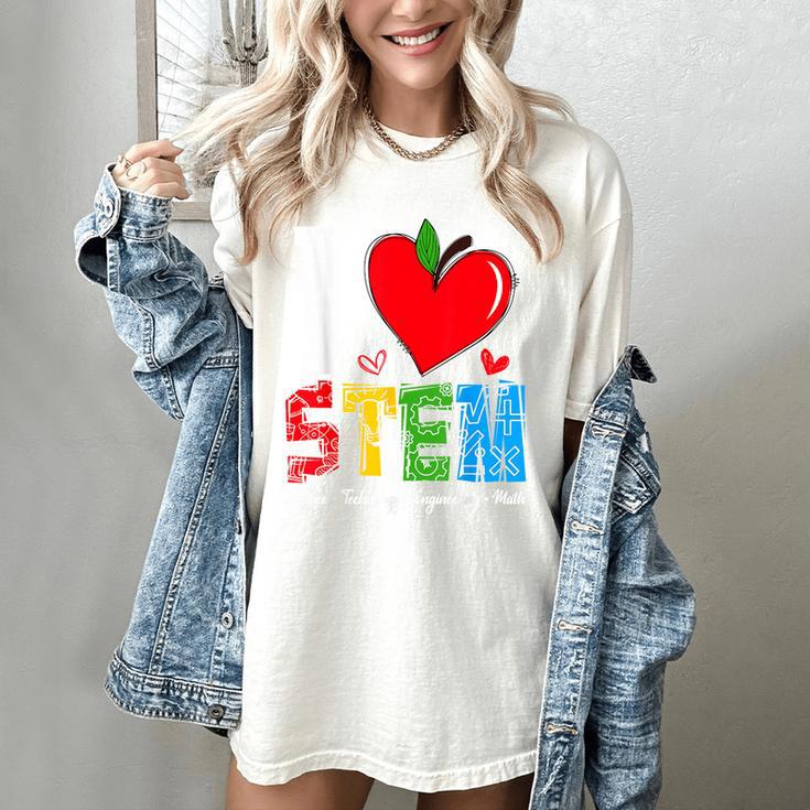 I Love STEM Student Teacher 1st Day Of School Back To School Women's Comfort Colors T-Shirt I Love STEM Student Teacher 1st Day Of School Back To School Women's Comfort Colors T-Shirt