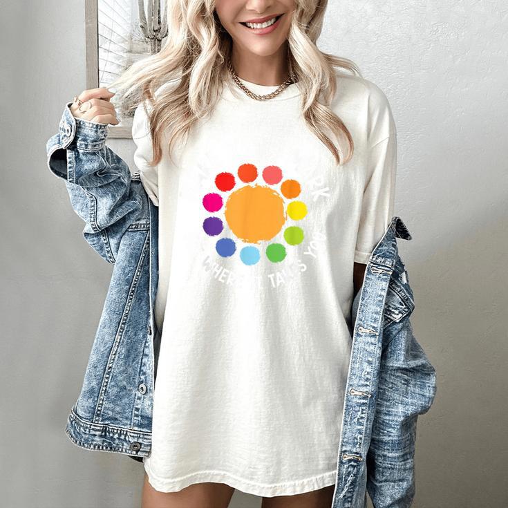 Make Your Mark For a International Dot Day Teacher Dot Lover Women's Comfort Colors T-Shirt Make Your Mark For a International Dot Day Teacher Dot Lover Women's Comfort Colors T-Shirt