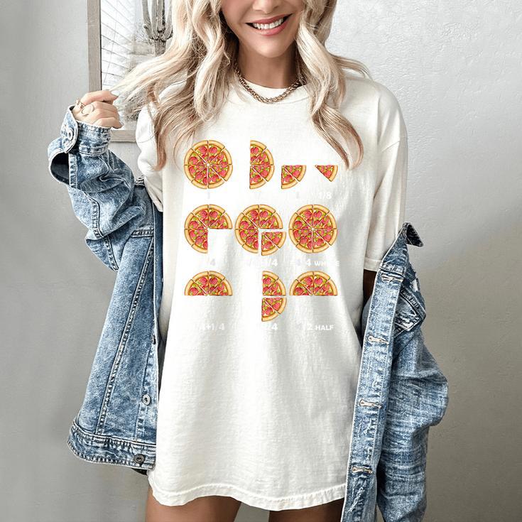 Maths Day Costume Idea Kids Teachers Pizza Slice Fraction Women's Comfort Colors T-Shirt