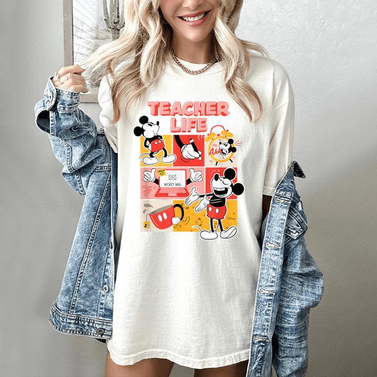 Mickey Mouse Teacher Life Women's Comfort Colors T-Shirt Mickey Mouse Teacher Life Women's Comfort Colors T-Shirt