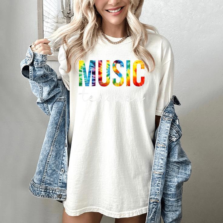 Music Teacher Tie Dye Appreciation Day Hello Back To School Men Women Women's Comfort Colors T-Shirt Music Teacher Tie Dye Appreciation Day Hello Back To School Men Women Women's Comfort Colors T-Shirt