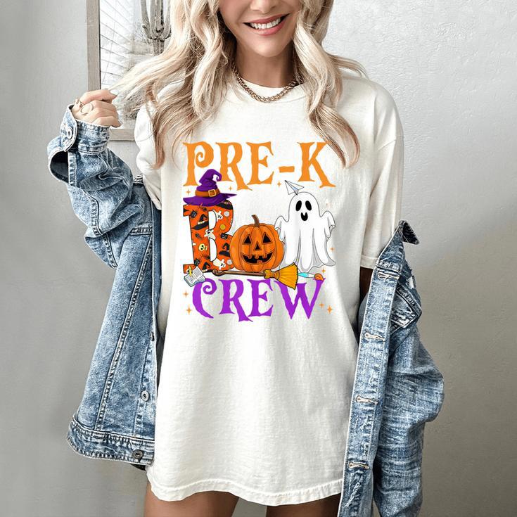 Pre-K Boo Crew Teacher Student Halloween Costume Women's Comfort Colors T-Shirt Pre-K Boo Crew Teacher Student Halloween Costume Women's Comfort Colors T-Shirt