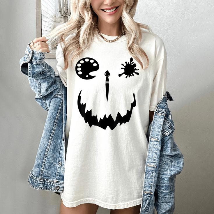 Pumpkin Artist Halloween Art Teacher Women's Comfort Colors T-Shirt