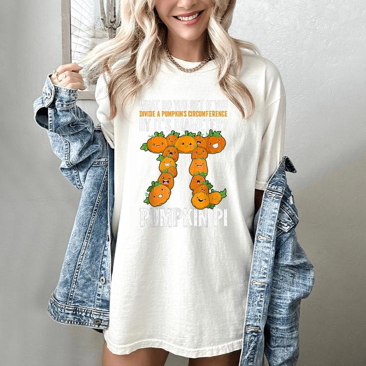 Pumpkin Pi Math Teacher Halloween Geometry Women's Comfort Colors T-Shirt Pumpkin Pi Math Teacher Halloween Geometry Women's Comfort Colors T-Shirt