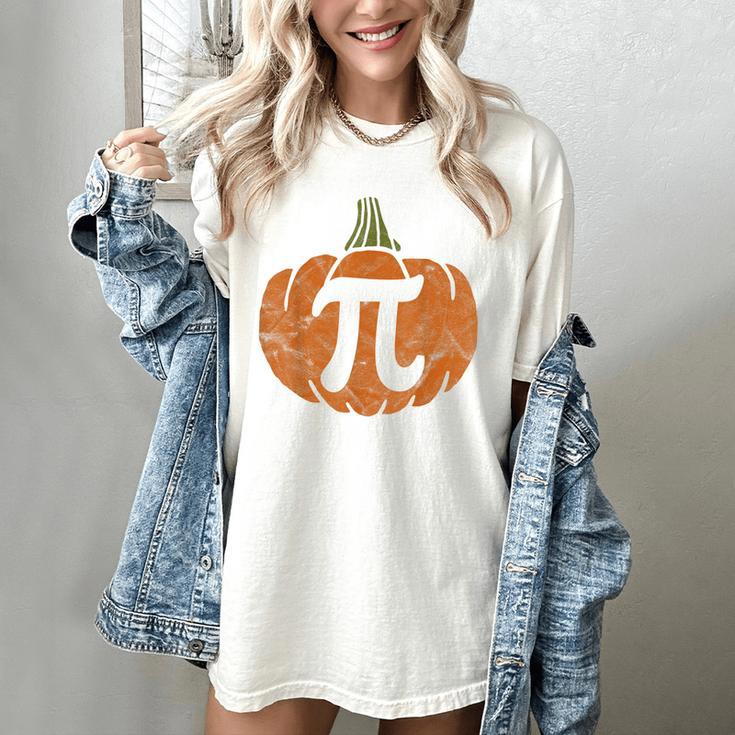 Pumpkin Pi Math Teacher Halloween Thanksgiving Day Costume Men Women Kids Women's Comfort Colors T-Shirt Pumpkin Pi Math Teacher Halloween Thanksgiving Day Costume Men Women Kids Women's Comfort Colors T-Shirt