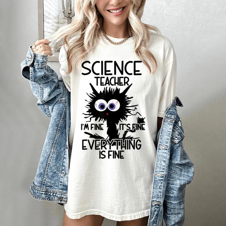 Science Teacher Appreciation Merch -Adults -Youth Grey Classic Fit Modern Science Theme Cartoon Women's Comfort Colors T-Shirt Science Teacher Appreciation Merch -Adults -Youth Grey Classic Fit Modern Science Theme Cartoon Women's Comfort Colors T-Shirt