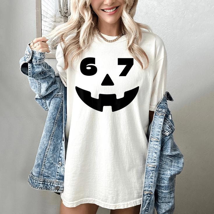 Six Seven Halloween Costume For Students Teachers 6 7 Women's Comfort Colors T-Shirt