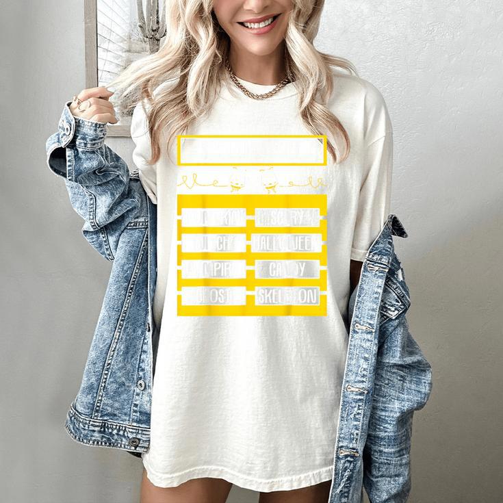 Spelling Bee Halloween Teachers Bee Spelling Competition Women's Comfort Colors T-Shirt Spelling Bee Halloween Teachers Bee Spelling Competition Women's Comfort Colors T-Shirt