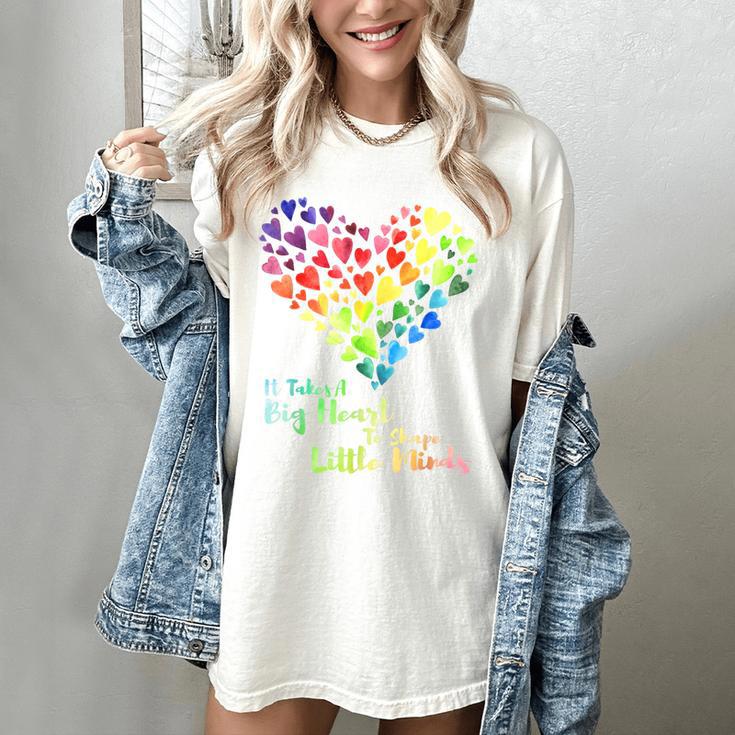 It Takes A Big Heart To Shape Little Minds Teacher Student Men Women Kids Women's Comfort Colors T-Shirt