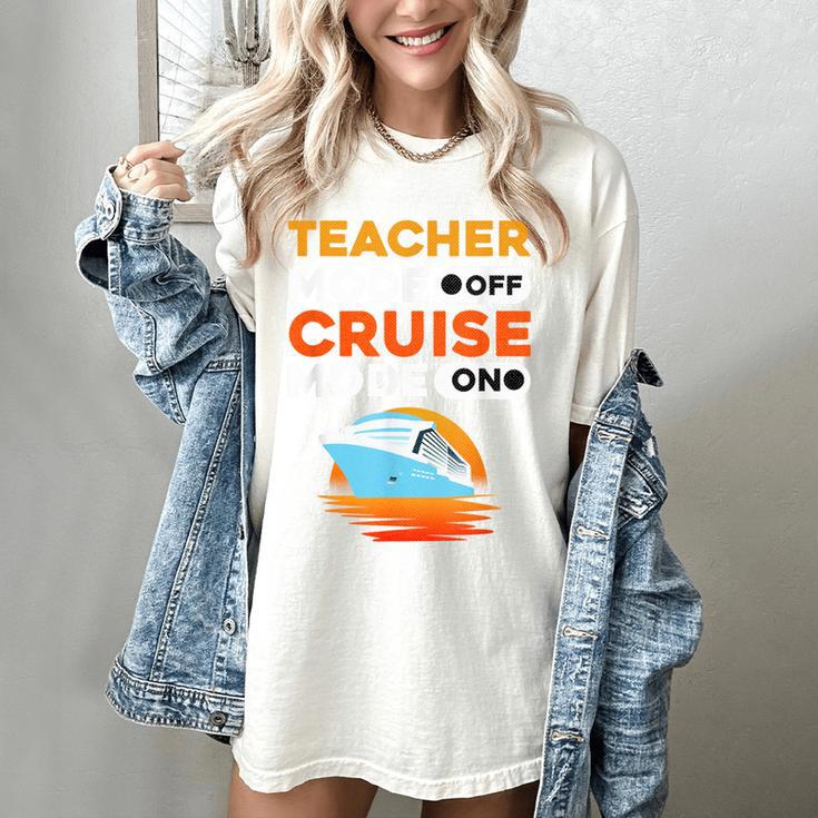 Teacher Cruise Shirt Cruise Mode Men Women Women's Comfort Colors T-Shirt Teacher Cruise Shirt Cruise Mode Men Women Women's Comfort Colors T-Shirt