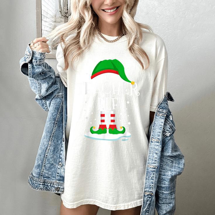 The Teacher Elf Christmas Family Matching Xmas Group For Men Women Women's Comfort Colors T-Shirt The Teacher Elf Christmas Family Matching Xmas Group For Men Women Women's Comfort Colors T-Shirt