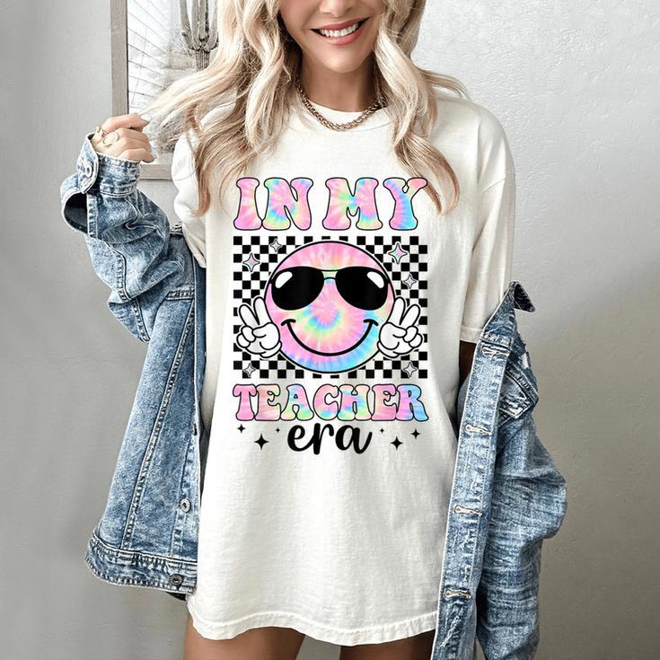 In My Teacher Era Groovy Tie Dye Back To School Cute Teacher Women's Comfort Colors T-Shirt In My Teacher Era Groovy Tie Dye Back To School Cute Teacher Women's Comfort Colors T-Shirt