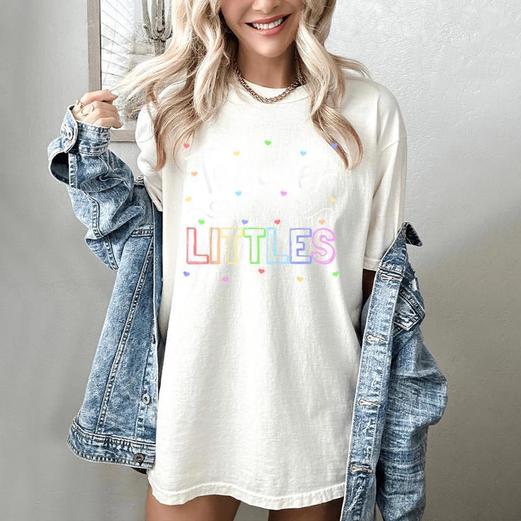 Teacher Of Littles Daycare Pre-k Kindergarten Teacher Women's Comfort Colors T-Shirt Teacher Of Littles Daycare Pre-k Kindergarten Teacher Women's Comfort Colors T-Shirt