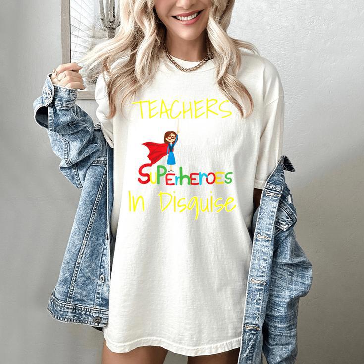Teachers Are Superheroes First Day School T-Shirt Women's Comfort Colors T-Shirt Teachers Are Superheroes First Day School T-Shirt Women's Comfort Colors T-Shirt