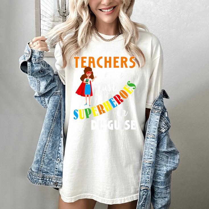 Teachers Are Superheroes Graduation School Teachers Women's Comfort Colors T-Shirt Teachers Are Superheroes Graduation School Teachers Women's Comfort Colors T-Shirt