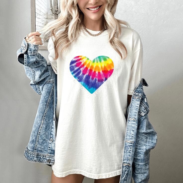 Teaching Is a Work Of Heart Tie Dye Hippie For Teacher For Men Women Girls Kids Women's Comfort Colors T-Shirt
