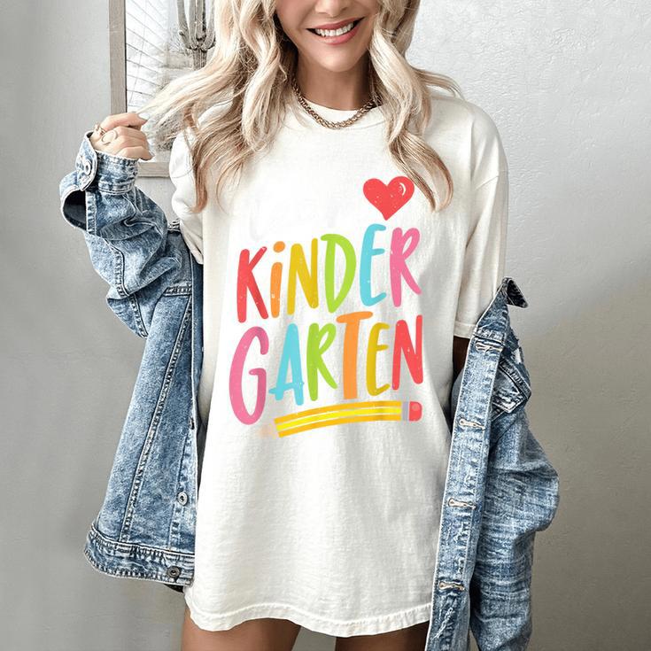 Team Kindergarten Teacher Student Back To School Women's Comfort Colors T-Shirt
