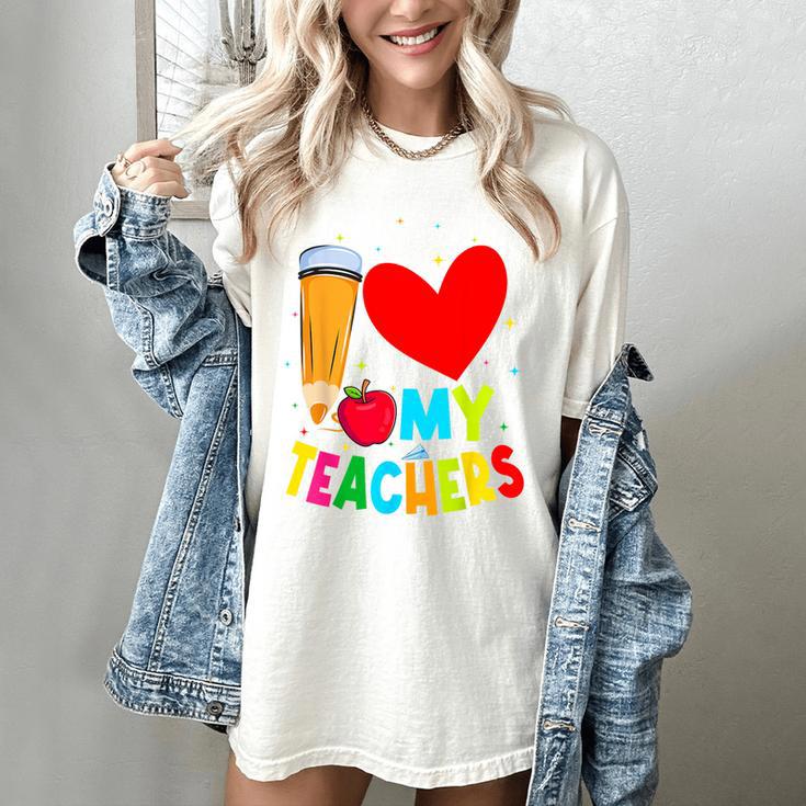 Teens Graduation I Heart My Teachers I Love My Teachers Women's Comfort Colors T-Shirt