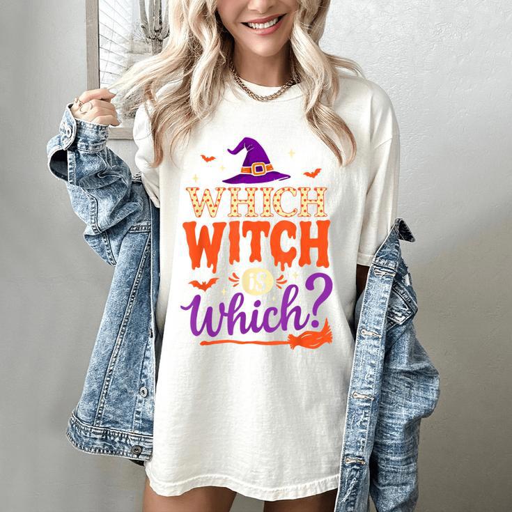 Which Witch Is Which Halloween For Women Men English Teacher Women's Comfort Colors T-Shirt Which Witch Is Which Halloween For Women Men English Teacher Women's Comfort Colors T-Shirt