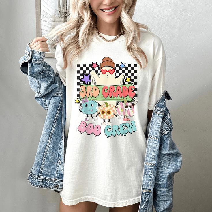 3rd Grade Boo Crew Third Grade Halloween Costume Teacher Kid Women's Comfort Colors T-Shirt