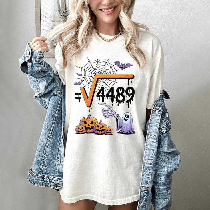 4489 Square Root 67 Math Teacher Halloween Costume Professor Women's Comfort Colors T-Shirt