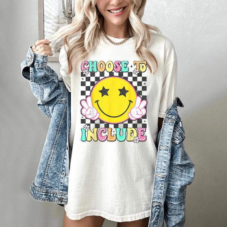 Choose To Include Special Education Teacher Autism Awareness Women's Comfort Colors T-Shirt