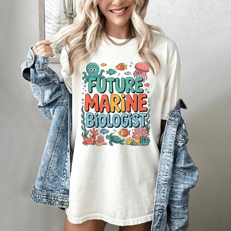 Future Marine Biologist Student Biology Teacher Kids Women's Comfort Colors T-Shirt