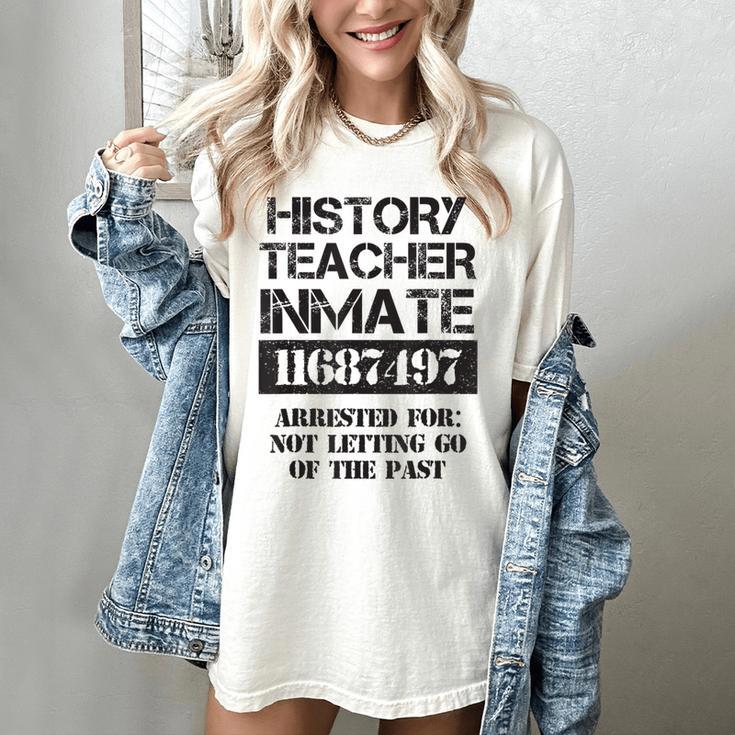 Halloween History Teacher Prisoner Costume Women's Comfort Colors T-Shirt