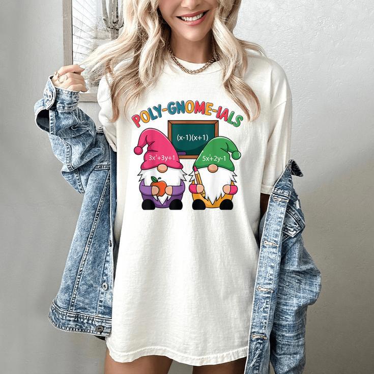 Poly-Gnome-Ials Algebra Teacher Calcul Teacher Women's Comfort Colors T-Shirt