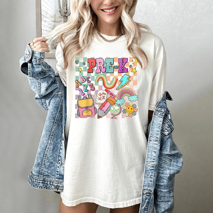 Pre K Back To School Teacher Student Men Women Kids Women's Comfort Colors T-Shirt