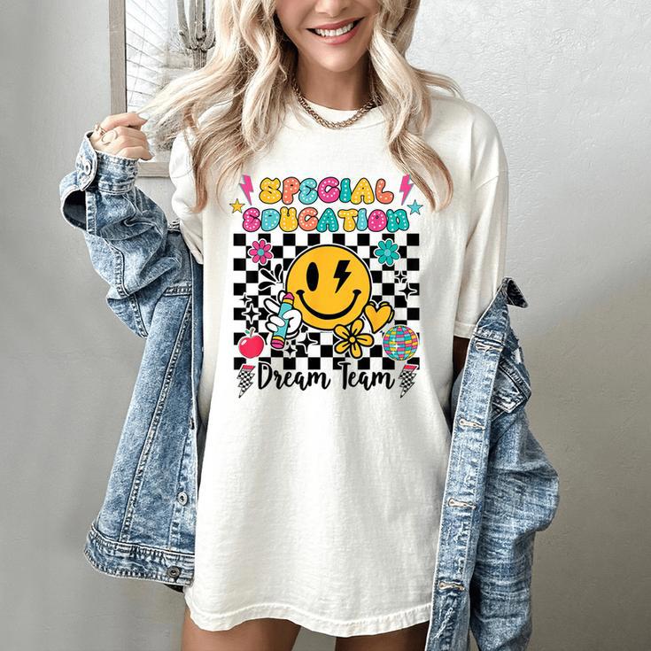 Retro Special Education Squad Groovy Dream Team Teacher Women's Comfort Colors T-Shirt