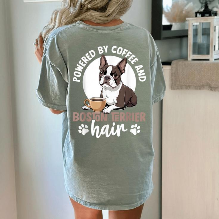Boston Terrier Dog Women's Comfort Colors T-Shirt Back Print