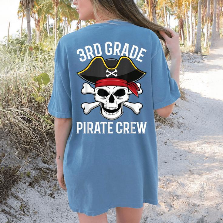3rd Grade Pirate Crew Halloween Costume Student Teacher Women's Comfort Colors T-Shirt Back Print