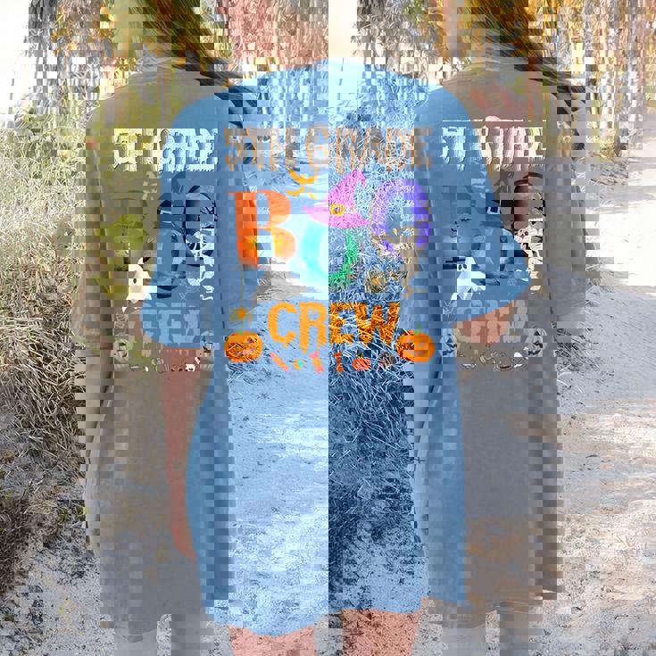 5th Grade Boo Crew Teacher Student Halloween Costume For Men Women Kids Women&#x27;s Comfort Colors T-Shirt Back Print