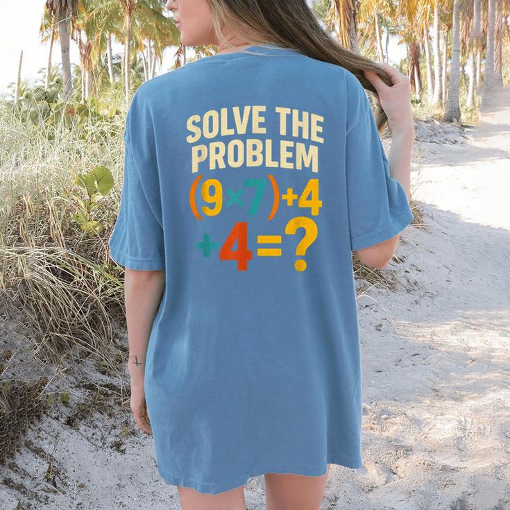 67 Meme Pemdas Elementary Math Teacher Brainrot Joke Women's Comfort Colors T-Shirt Back Print
