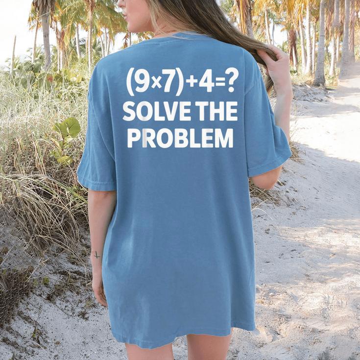 67 Meme PEMDAS Elementary Math Teacher Women's Comfort Colors T-Shirt Back Print