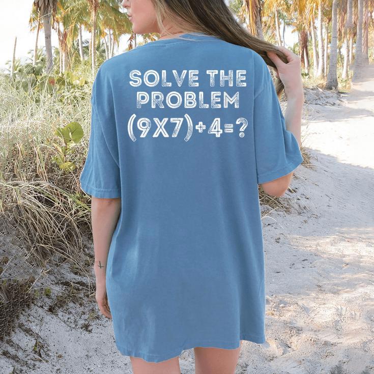 67 Meme PEMDAS Math Teacher Student Brainrot Joke Women's Comfort Colors T-Shirt Back Print