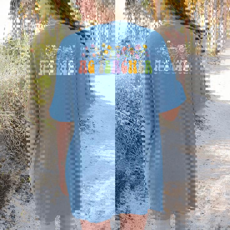 AG Teacher Future Farmer Agriculture Teacher Men Women Women&#x27;s Comfort Colors T-Shirt Back Print