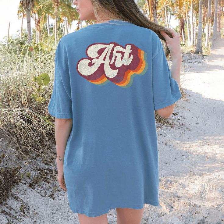 Art Teacher Back To School Women's Comfort Colors T-Shirt Back Print