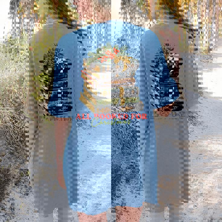 All Booked For Christmas Christmas Book Tree For Teacher For Men Women Kids Women&#x27;s Comfort Colors T-Shirt Back Print