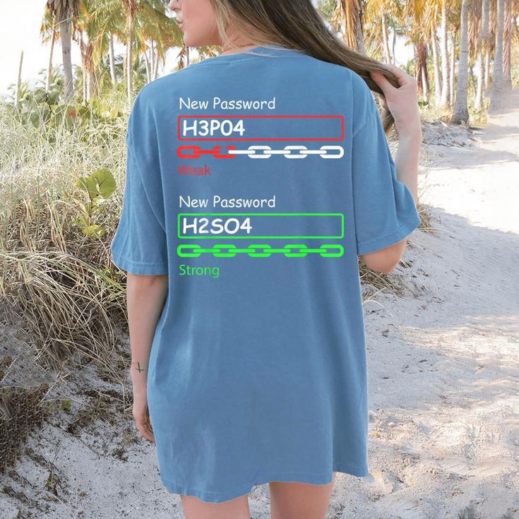 Chemist Science Teacher Student Chemistry Women's Comfort Colors T-Shirt Back Print