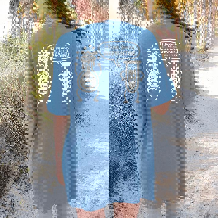 Chemistry Science Teacher I Think You&#x27;Re Overreacting Men Women Girls Kids Women&#x27;s Comfort Colors T-Shirt Back Print