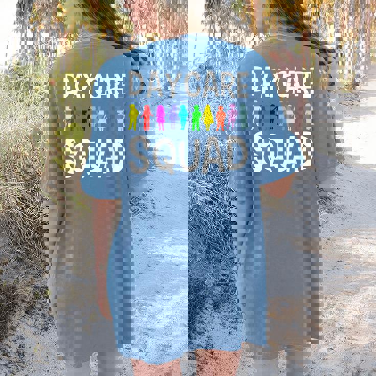 Childcare Daycare Squad Daycare Teacher Men Women Women&#x27;s Comfort Colors T-Shirt Back Print