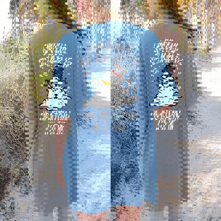 Christmas Surviving Teacher Life Meltdown Xmas Women Men Women&#x27;s Comfort Colors T-Shirt Back Print