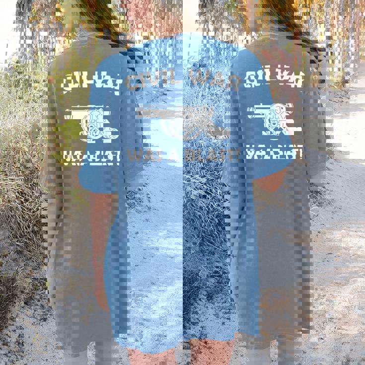 Civil War It Was A Blast History Teacher T-Shirt Women&#x27;s Comfort Colors T-Shirt Back Print