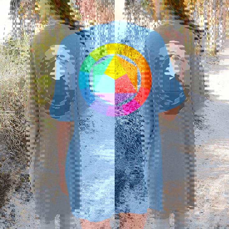 Color Wheel Palette Shirt Artist Painter Art Teacher Tshirt Women&#x27;s Comfort Colors T-Shirt Back Print