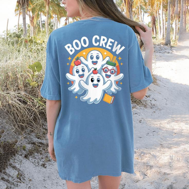 Cute Group Matching Teachers Halloween Women's Comfort Colors T-Shirt Back Print