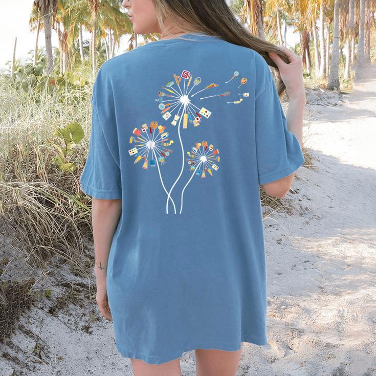 Dandelion Art Shirt For Artist Or Art Teacher Creative Art Women's Comfort Colors T-Shirt Back Print