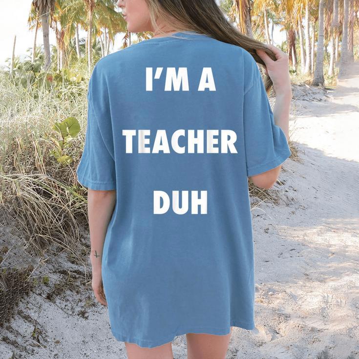 Easy Halloween Teacher Costume Shirt For Men Women Kids Women's Comfort Colors T-Shirt Back Print