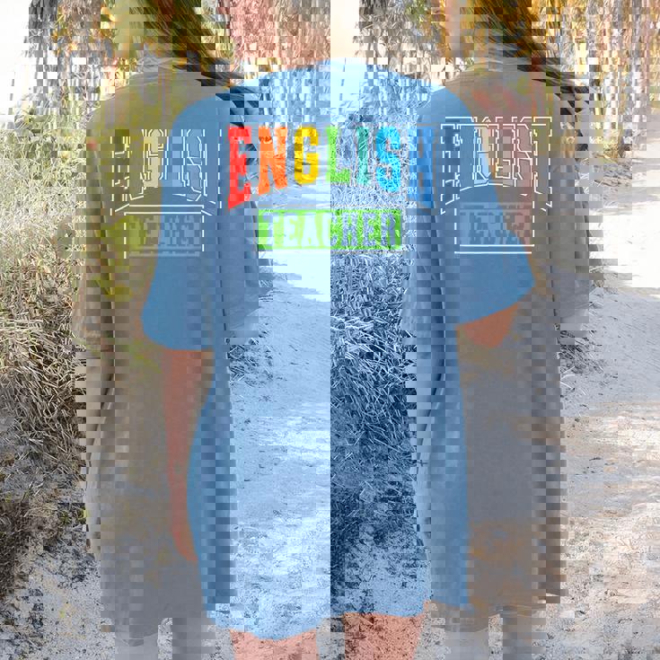 English Teacher Men Women Grammar Class English Teacher Women&#x27;s Comfort Colors T-Shirt Back Print